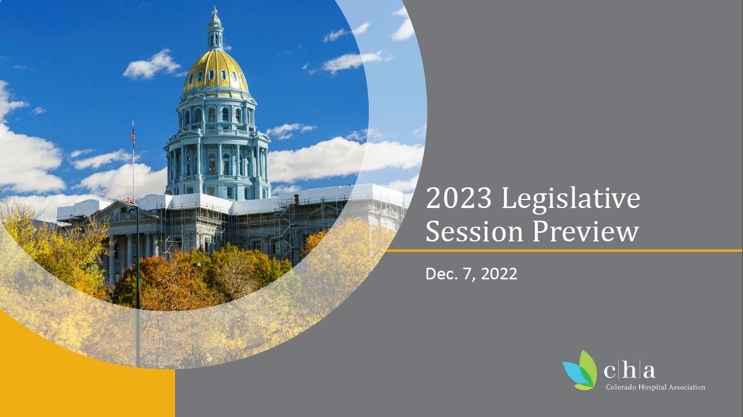 2023 Legislative Session Colorado Hospital Association